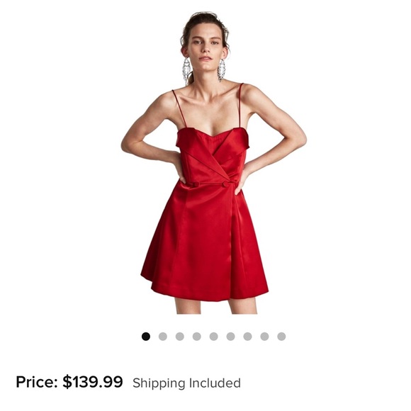 red blazer dress zara ZARA RED BLAZER DRESS XS (0-2) Like new